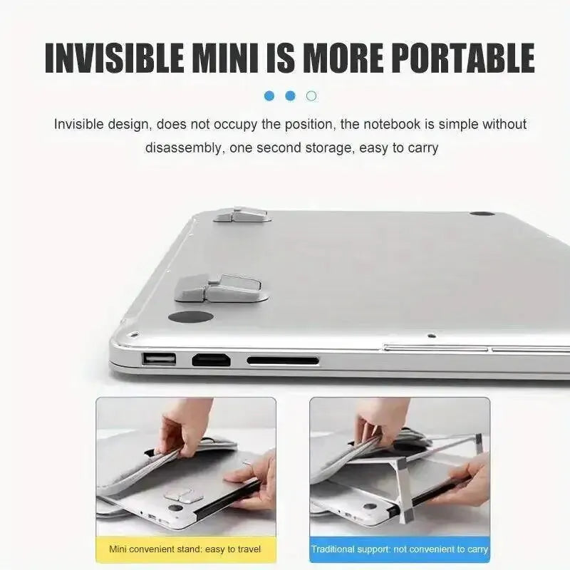 Aluminum Mini Portable Laptop Stands - 2pcs/Set